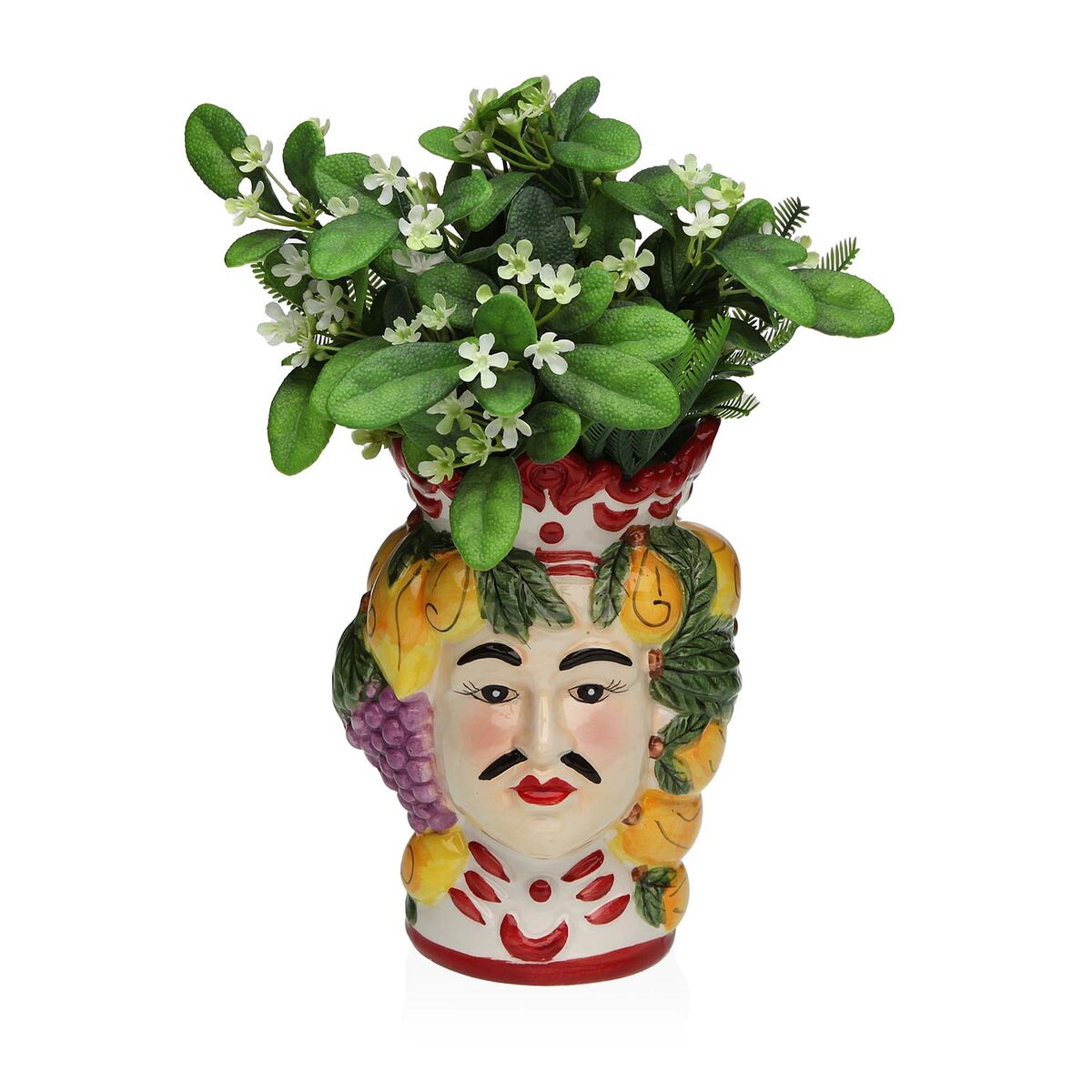 Vase Versa KAMIR Ceramic Escandinavo/Nórdico 12 X 17,8 X 11,8 CM