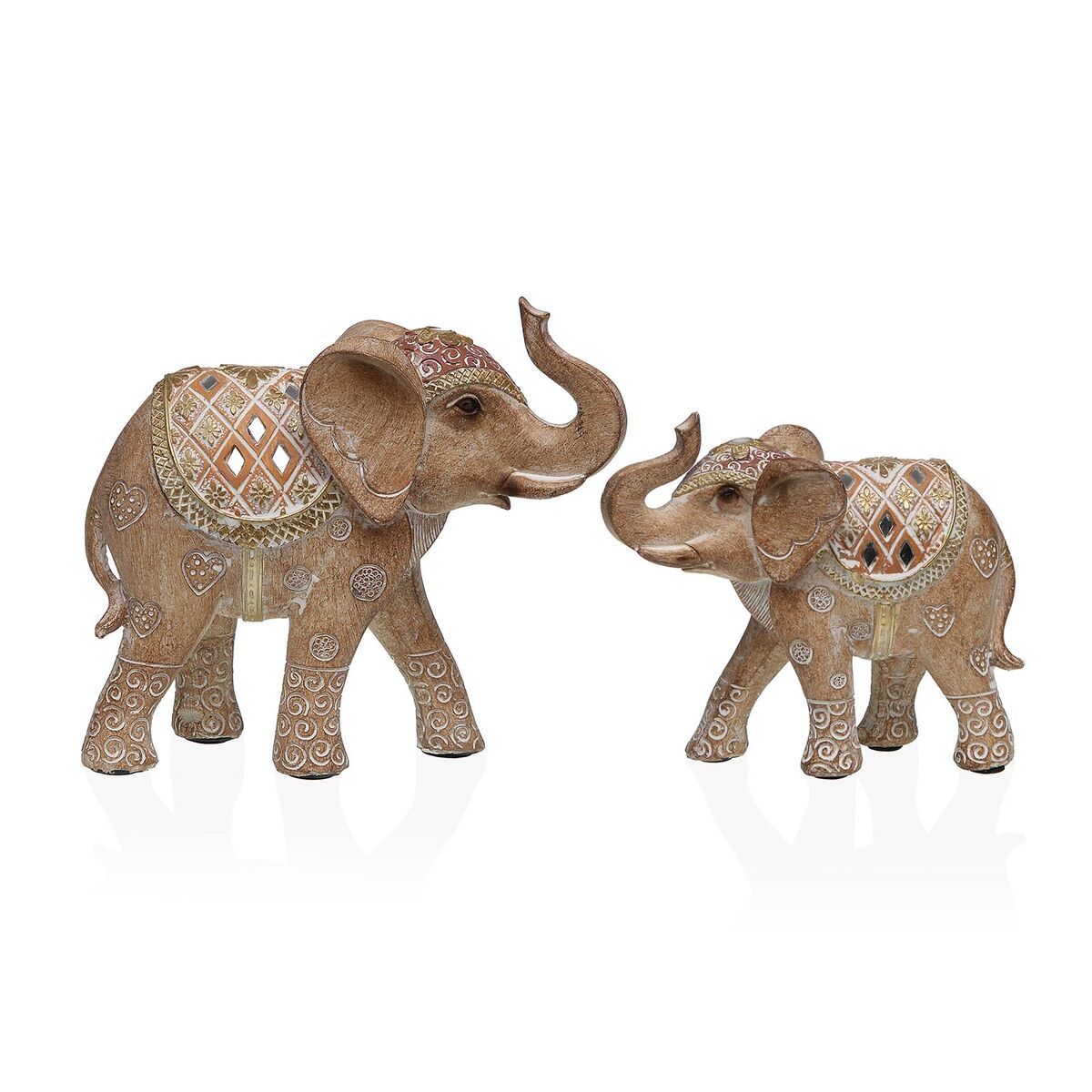 Decorative Figure Versa Resin Elephant 6,5 X 14,5 X 16 CM