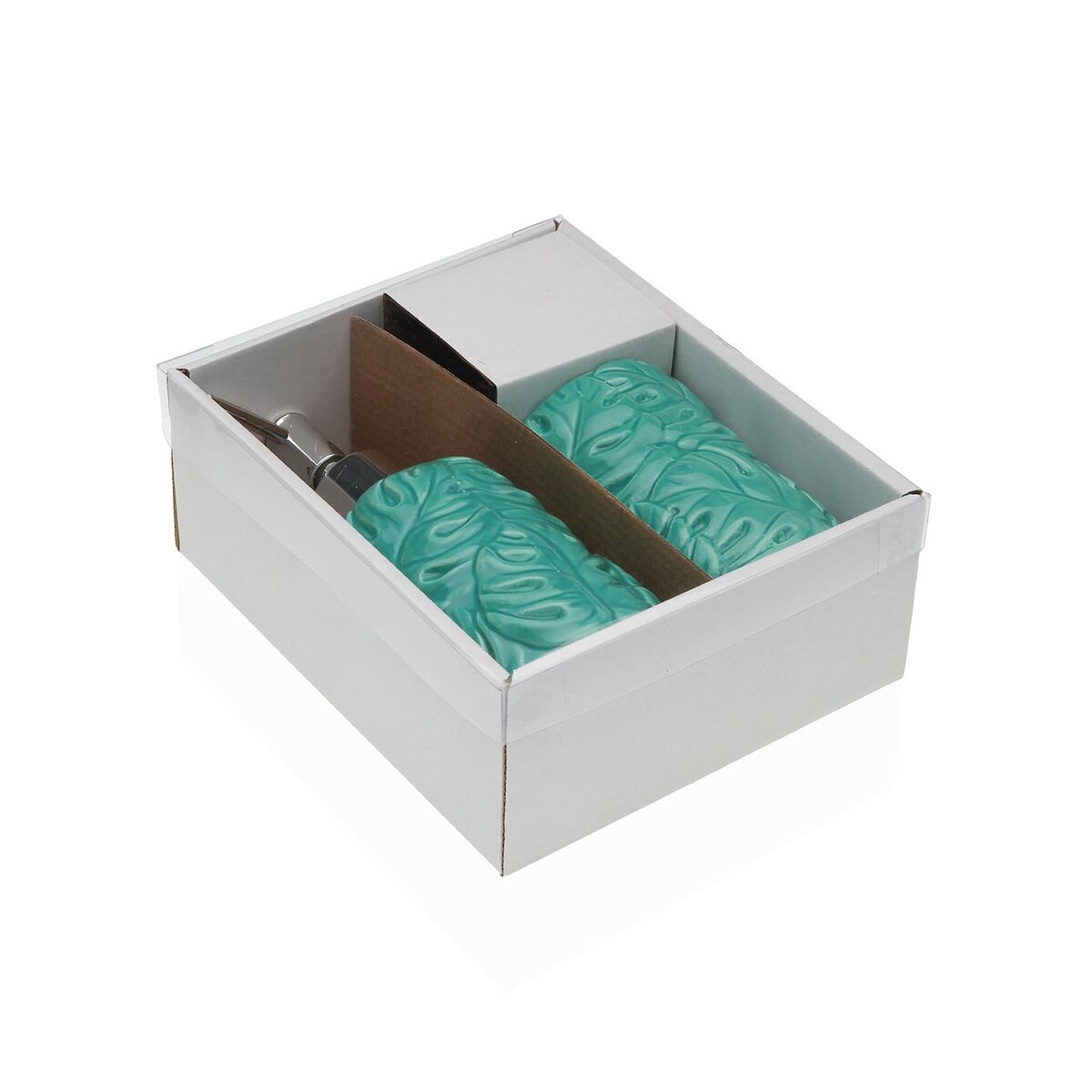 Bath Set Versa Green Dolomite 6,8 x 17 x 6,8 cm