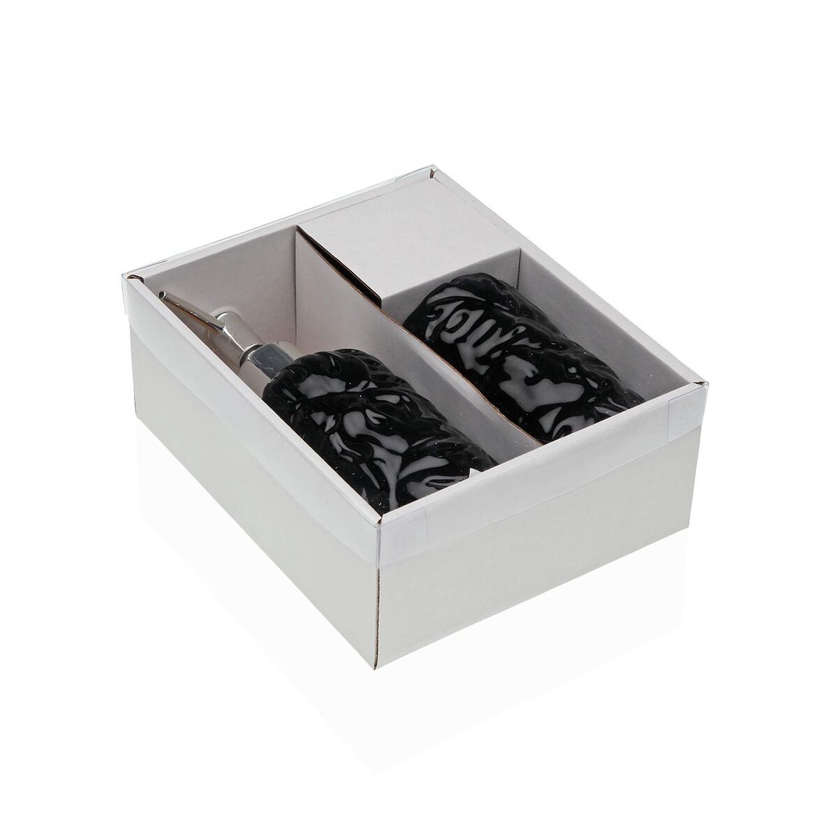 Bath Set Versa Black Dolomite 6,8 x 17 x 6,8 cm