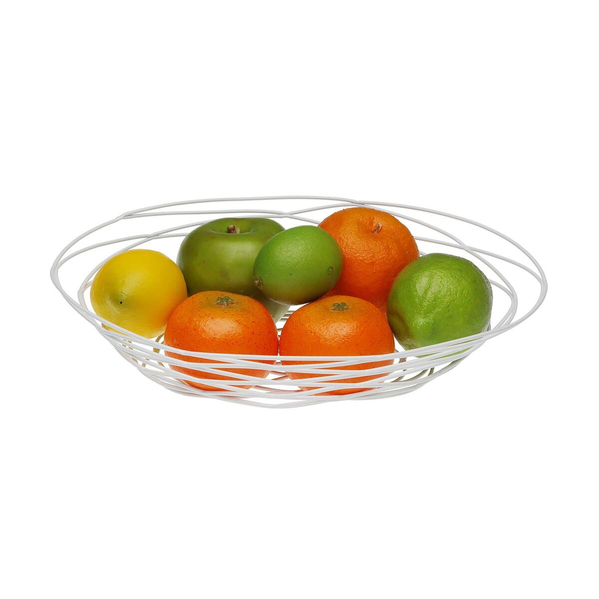 Fruit Bowl Versa White Metal Steel 23 X 7 X 31 CM