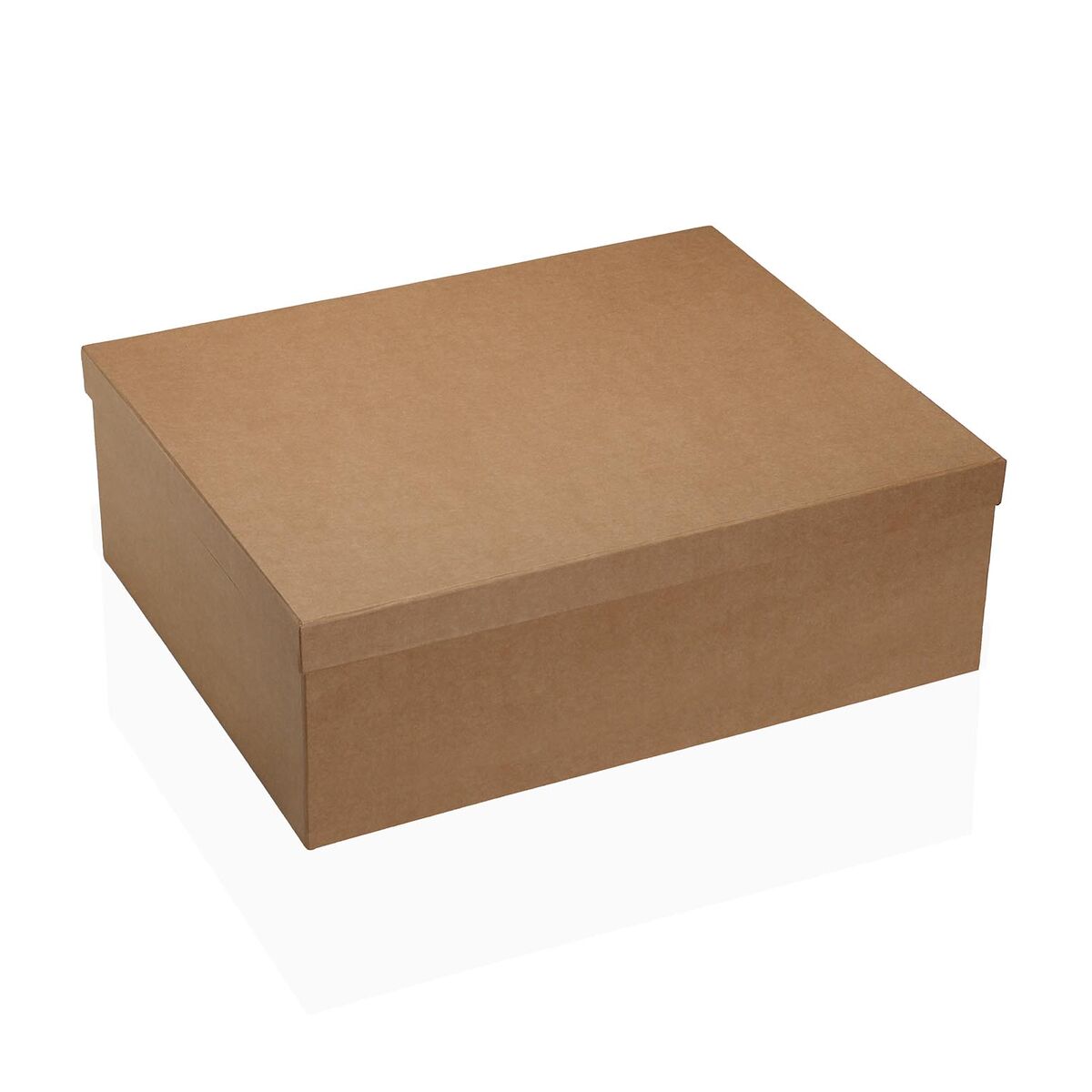 Set of decorative boxes Versa Brown Cardboard (15 Pieces)