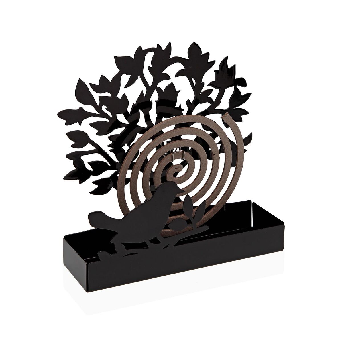 Support for mosquito coils Versa Black Metal 5 x 17 x 17 cm Tree Support for mosquito coils Versa Black Metal 5 x 17 x 17 cm Tree