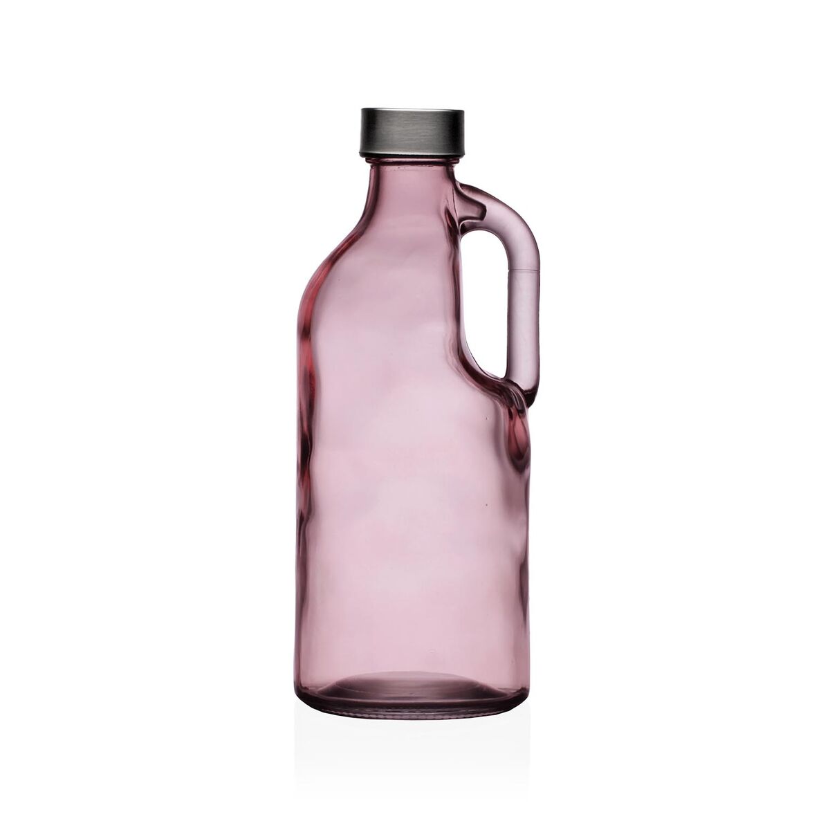 Water bottle Versa Pink Glass Aluminium Water bottle Versa Pink Glass Aluminium