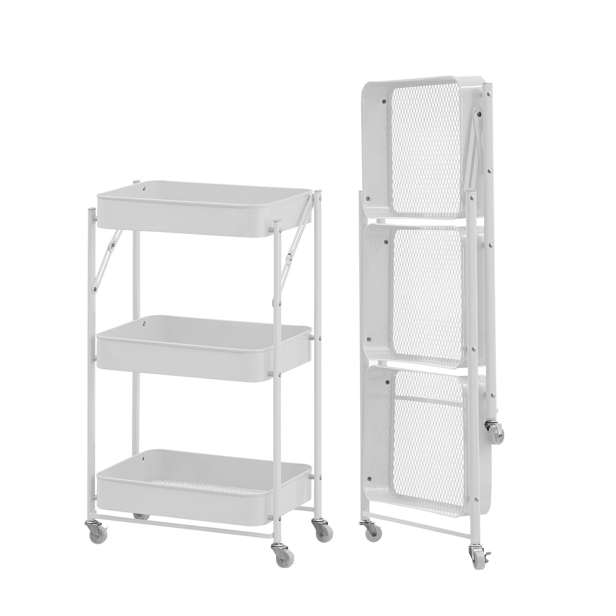 Vegetable trolley Versa White Metal