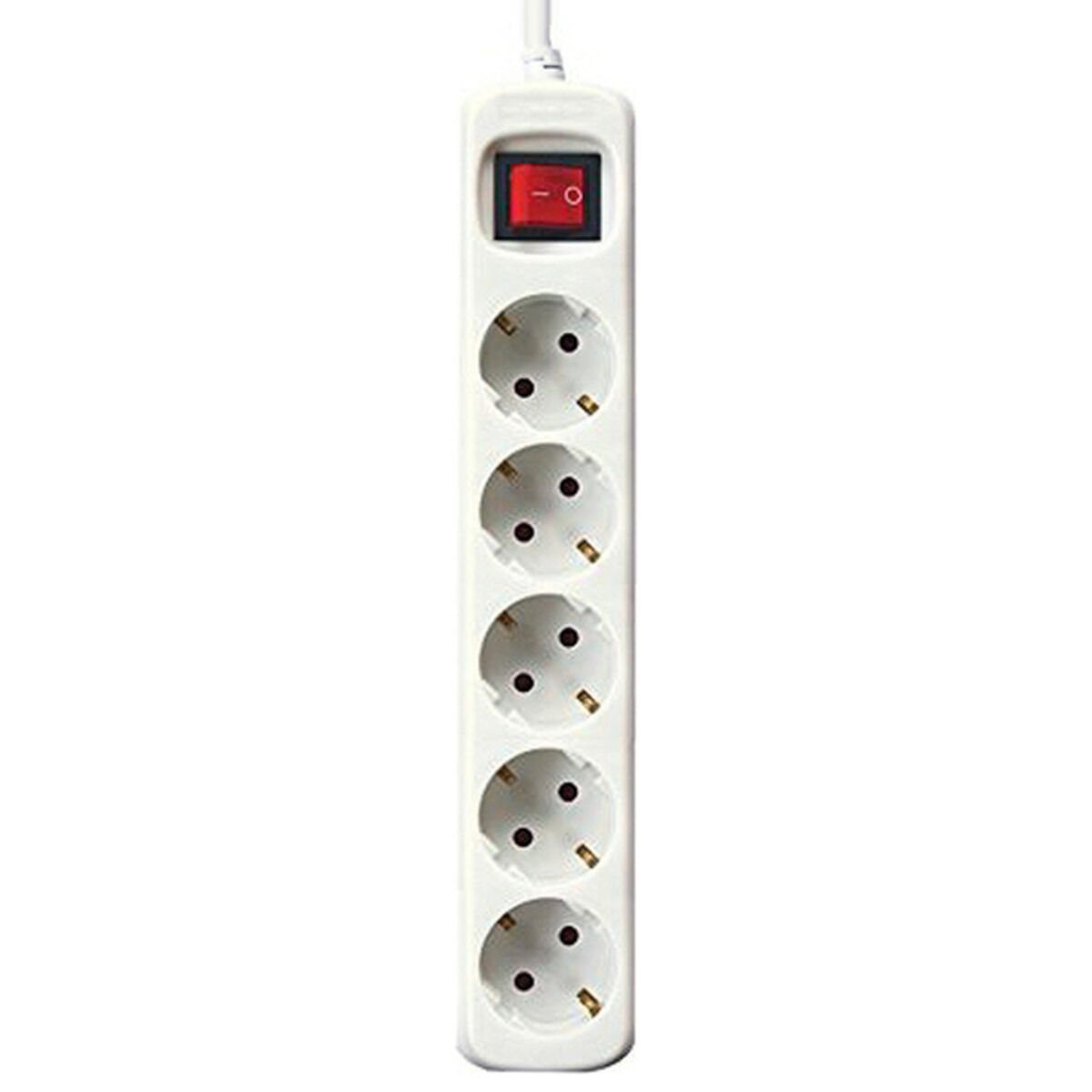 Power Socket – 5 sockets with Switch Silver Electronics