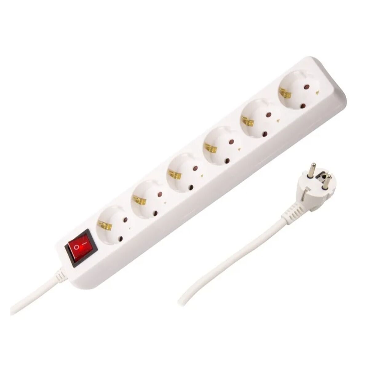 Power Socket – 6 Sockets with Switch Silver Electronics 9636 Power Socket – 6 Sockets with Switch Silver Electronics 9636