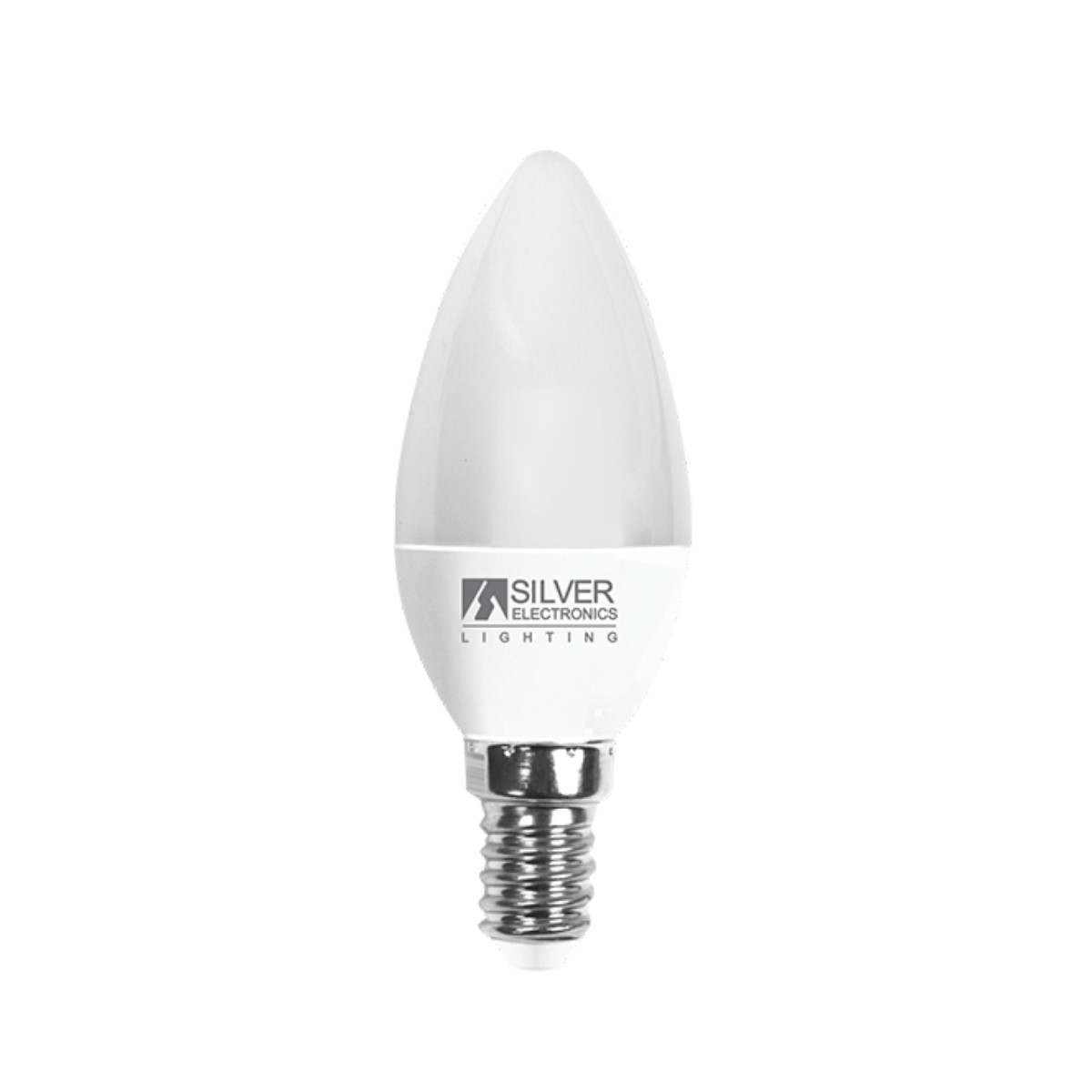 Candle LED Light Bulb Silver Electronics White light 6 W 5000 K Candle LED Light Bulb Silver Electronics White light 6 W 5000 K