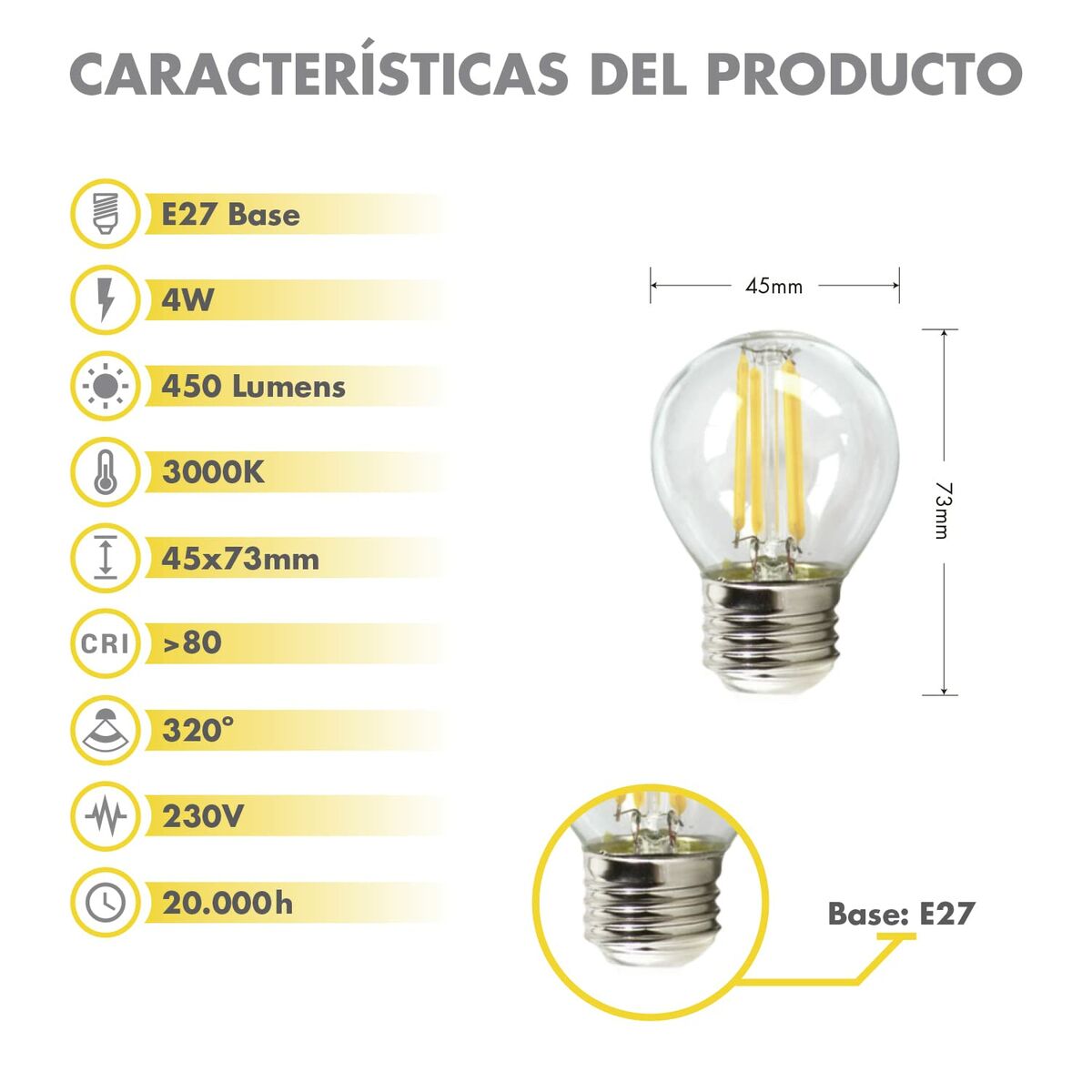 LED lamp Silver Electronics 960327