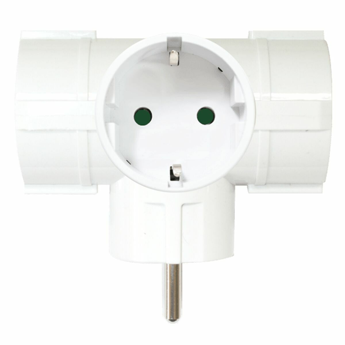 Plug adapter Silver Electronics 9153 White 220 V 16 A