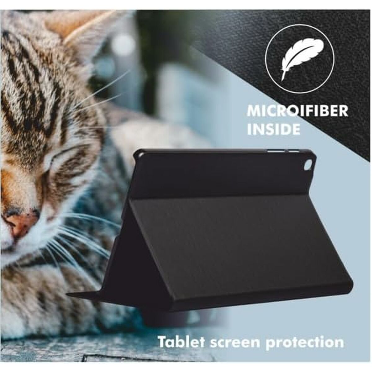 Tablet cover Silver Electronics 112004440199 Black