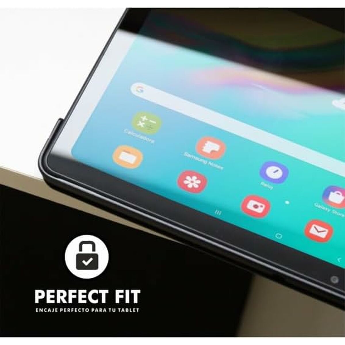 Tablet cover Silver Electronics 112004440199 Black