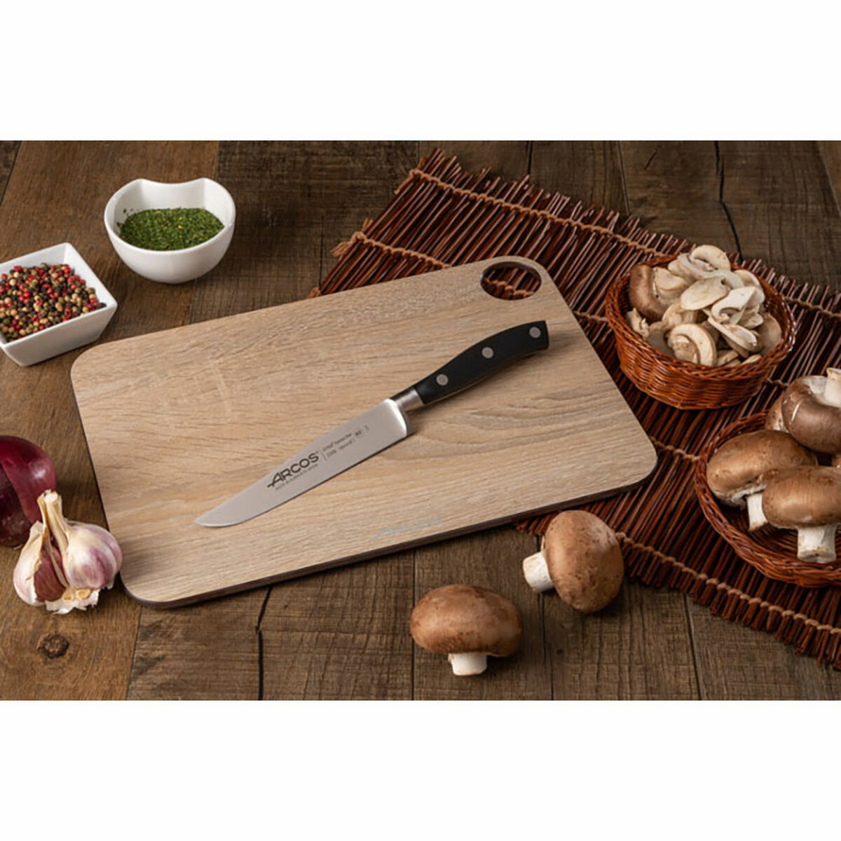Kitchen Knife Arcos serie riviera Black Steel 15 cm 6″
