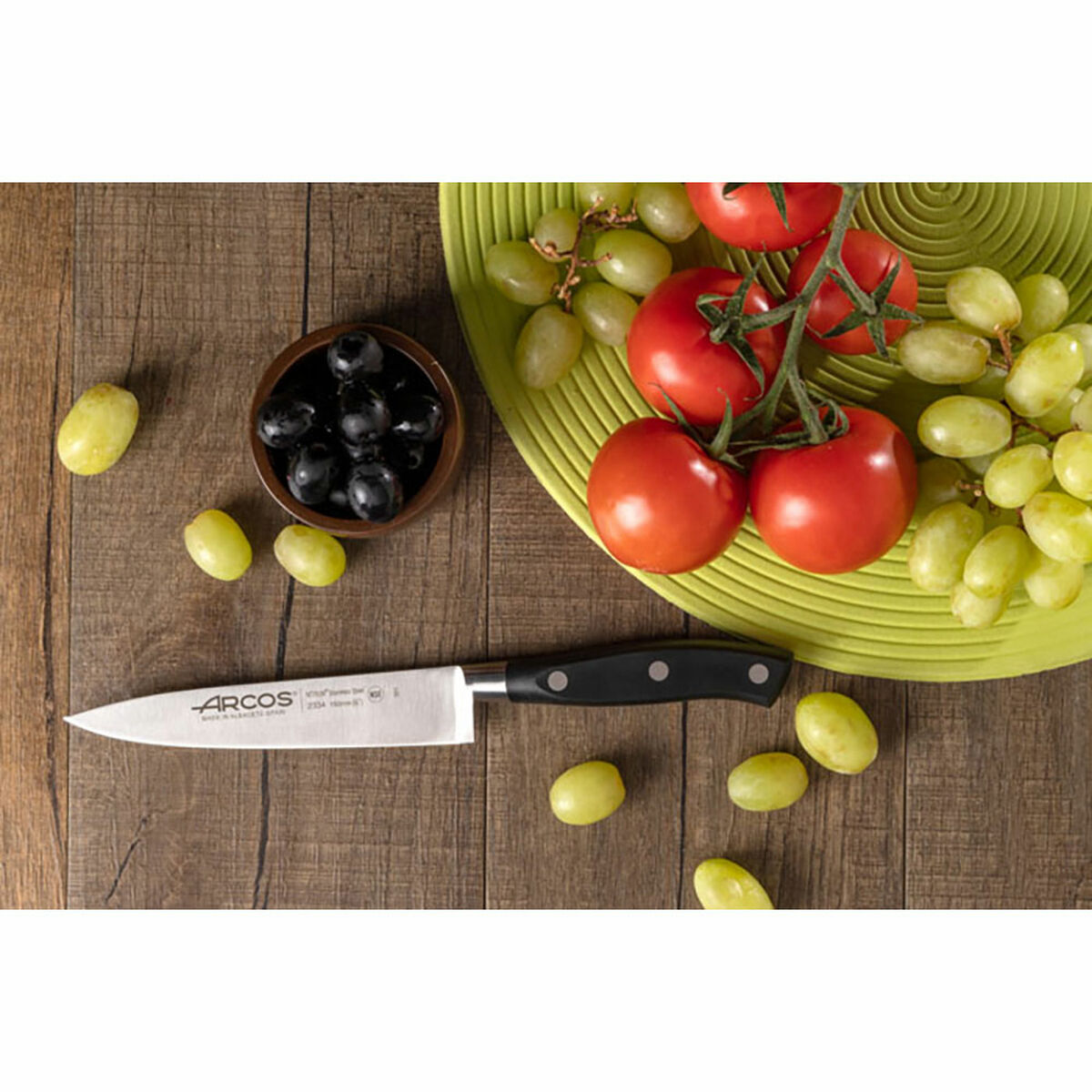 Kitchen Knife Arcos serie riviera Black Steel 15 cm 6″