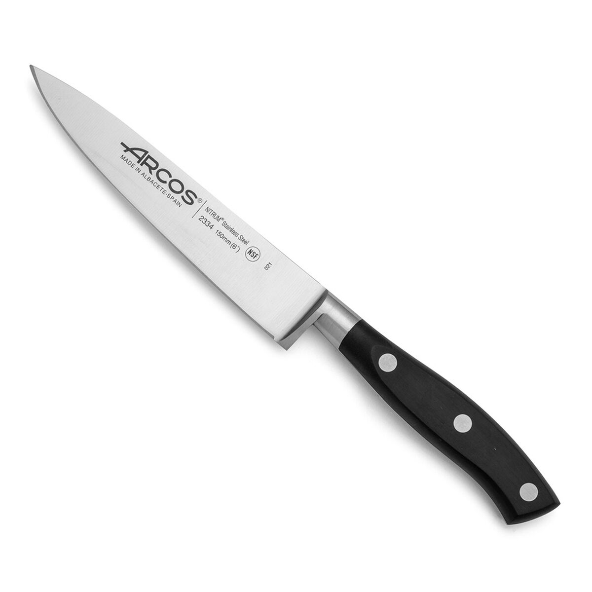 Kitchen Knife Arcos serie riviera Black Steel 15 cm 6″