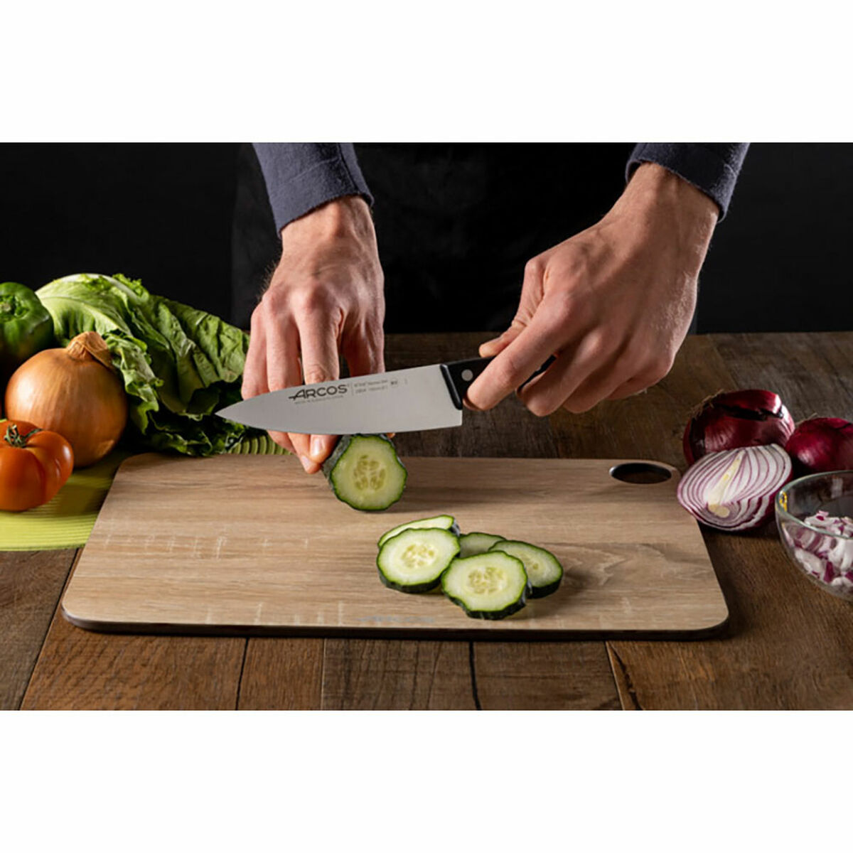 Kitchen Knife Arcos serie universal Black Steel 15,5 cm 6″