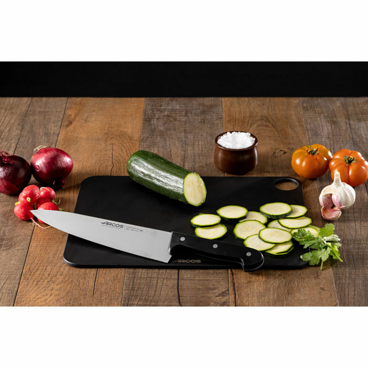 Kitchen Knife Arcos serie universal Black Steel 25 cm