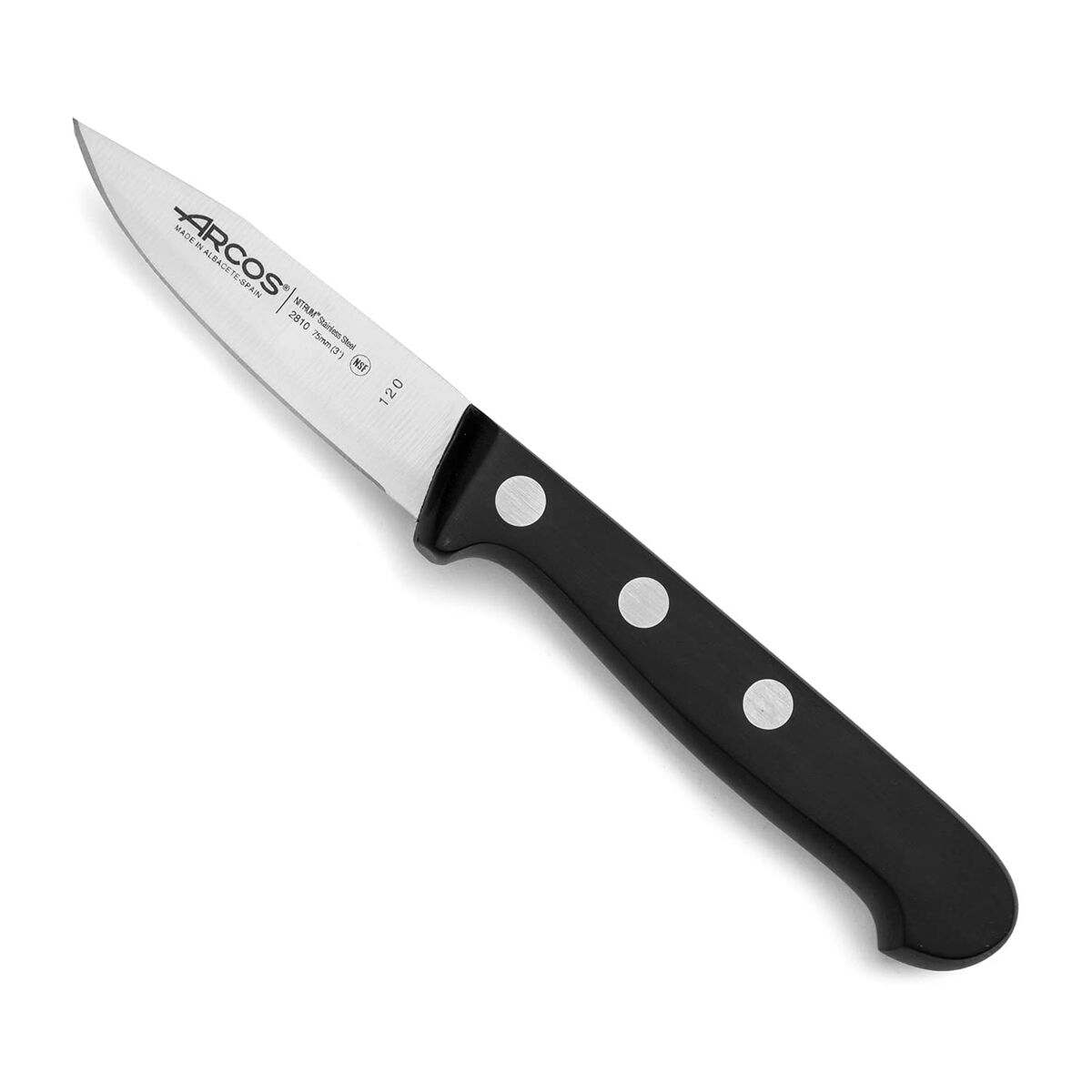 Peeler Knife Arcos Universal Stainless steel Black 7,5 cm Peeler Knife Arcos Universal Stainless steel Black 7,5 cm