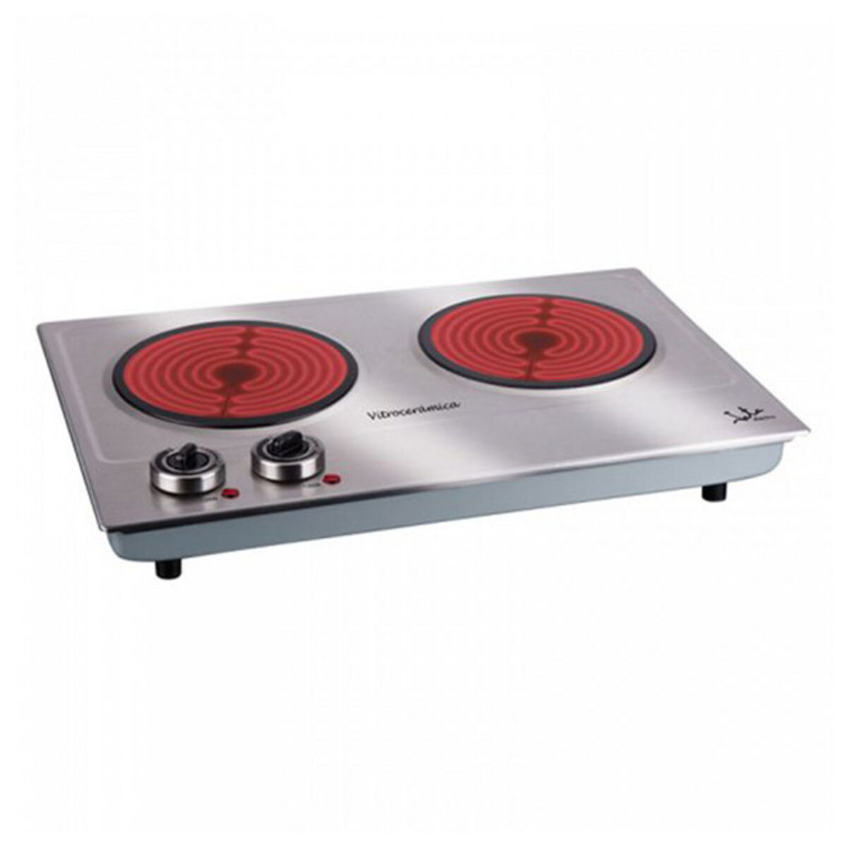 Portable Ceramic Hob JATA V532 2400W Silver Steel 2400 W Portable Ceramic Hob JATA V532 2400W Silver Steel 2400 W