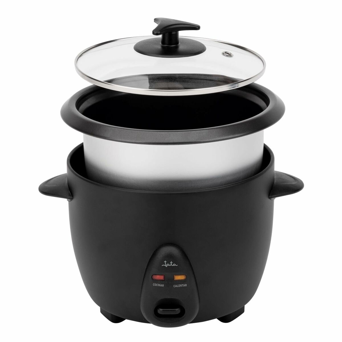 Rice Cooker JATA JEAR2510 Black Aluminium 400 W 1 L