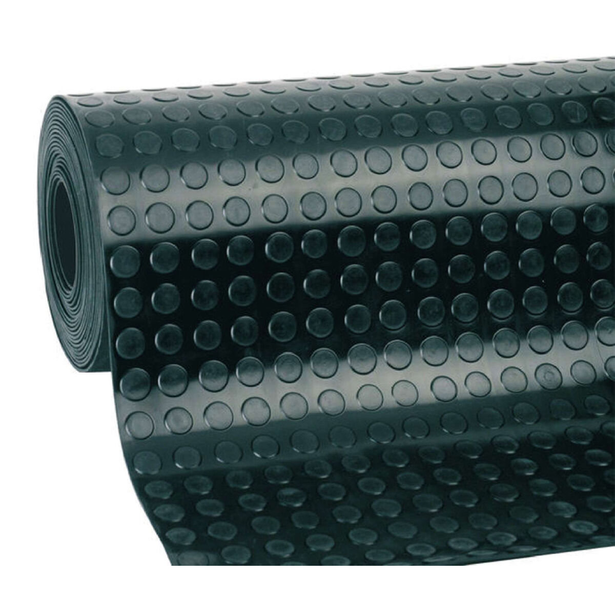 Carpet Productos Gol Black Natural rubber Circle 1 x 10 m