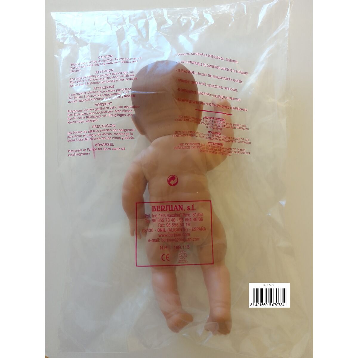 Baby doll Berjuan Newborn 7078-17 30 cm