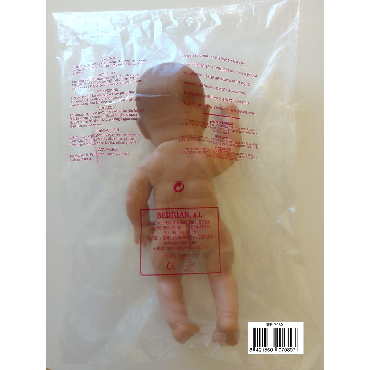 Baby doll Berjuan Newborn 7080-17 30 cm