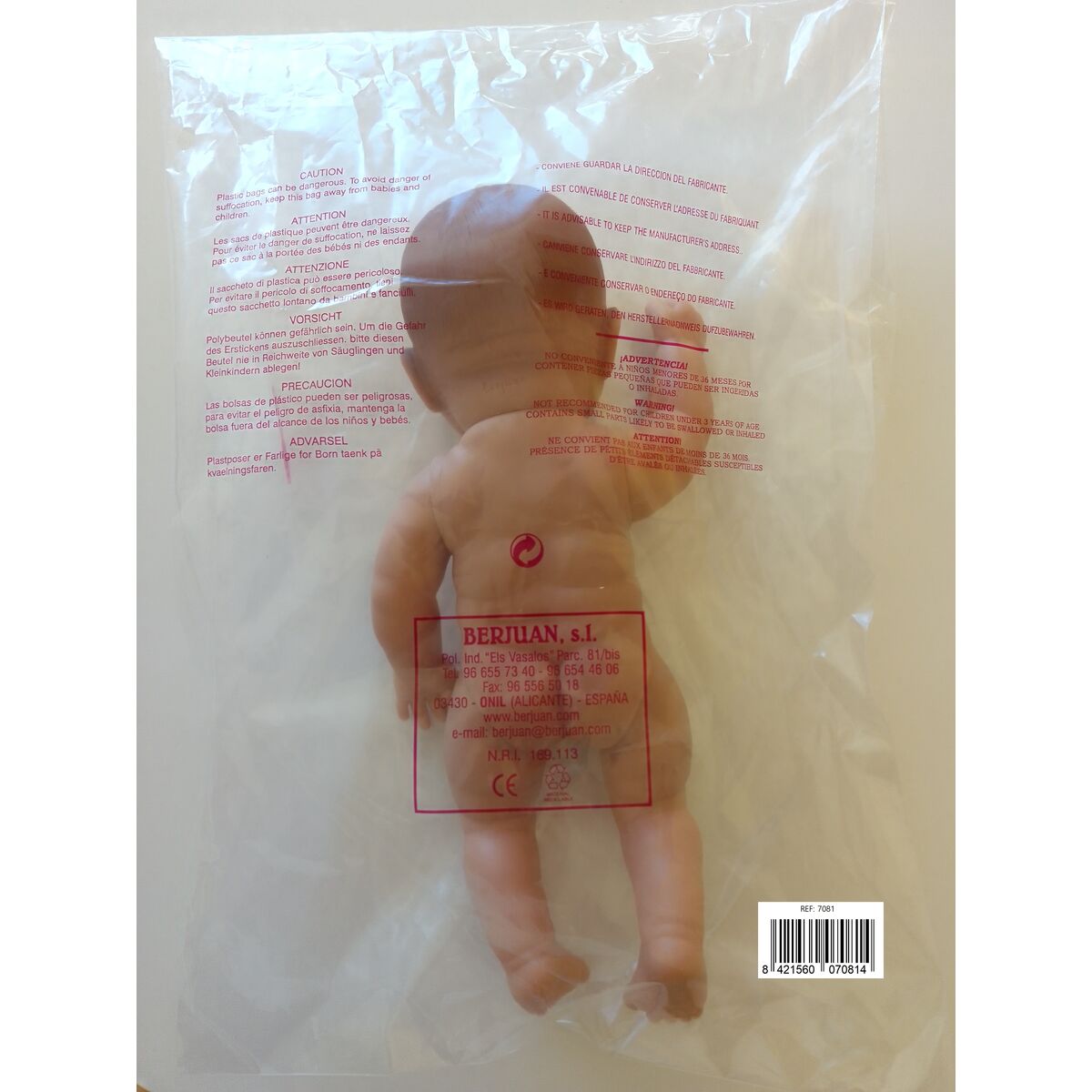 Baby doll Berjuan 7081-17 30 cm Asia