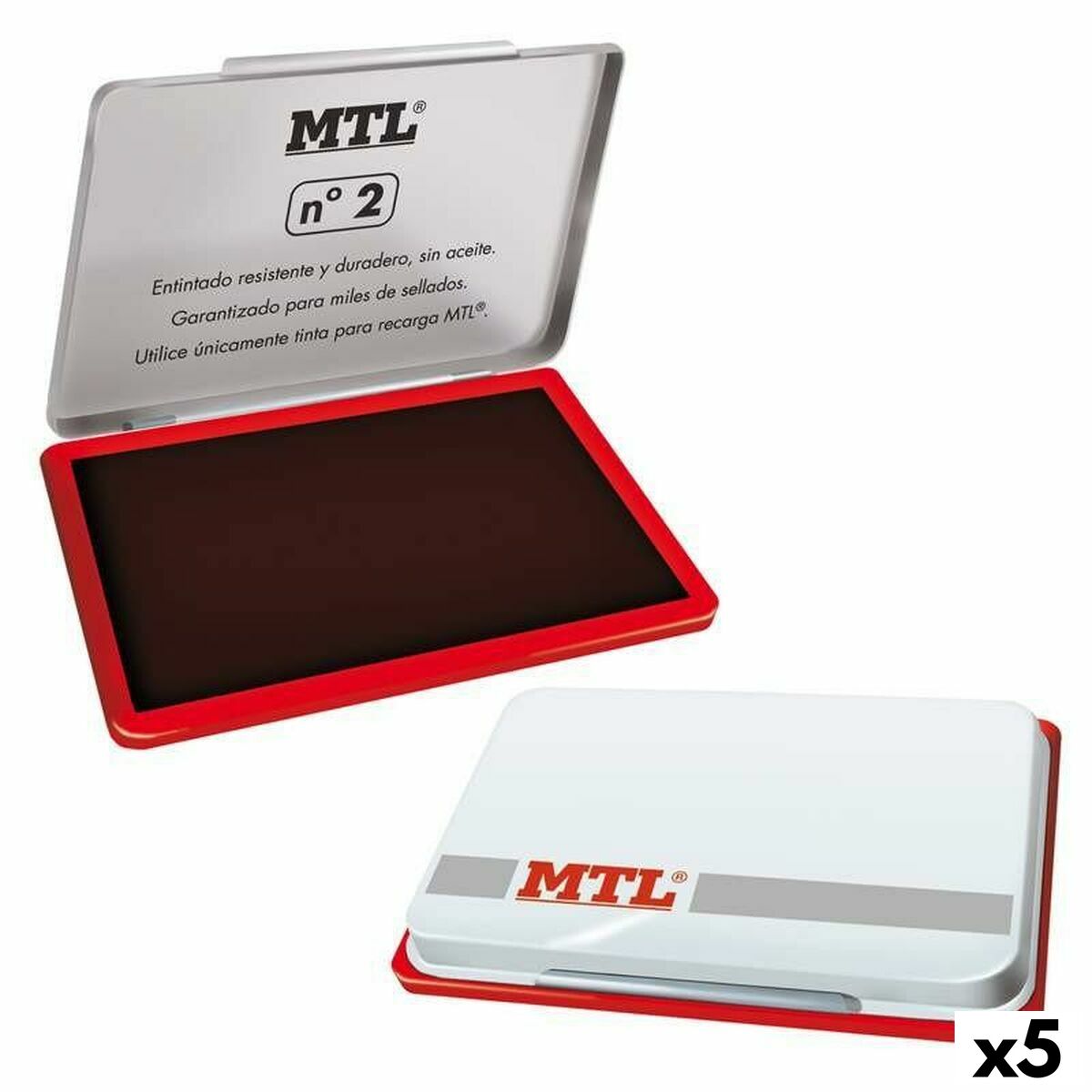 Metallic seal stamp MTL Red (5 Units) Metallic seal stamp MTL Red (5 Units)