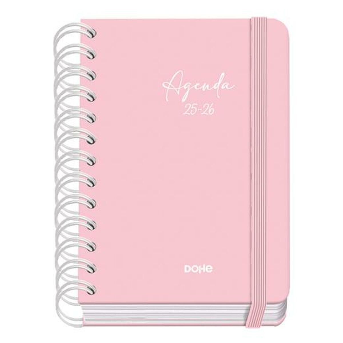 Diary DOHE SERENITY WIREO Pink A6 120 x 170 mm 2025-2026 (20 Units)