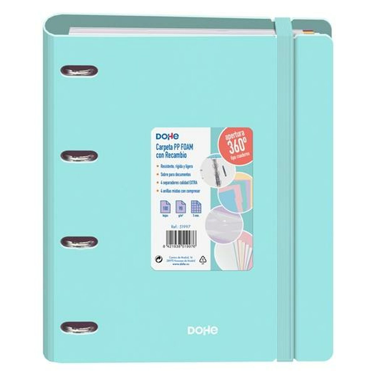 Ring binder DOHE A4 (12 Units)