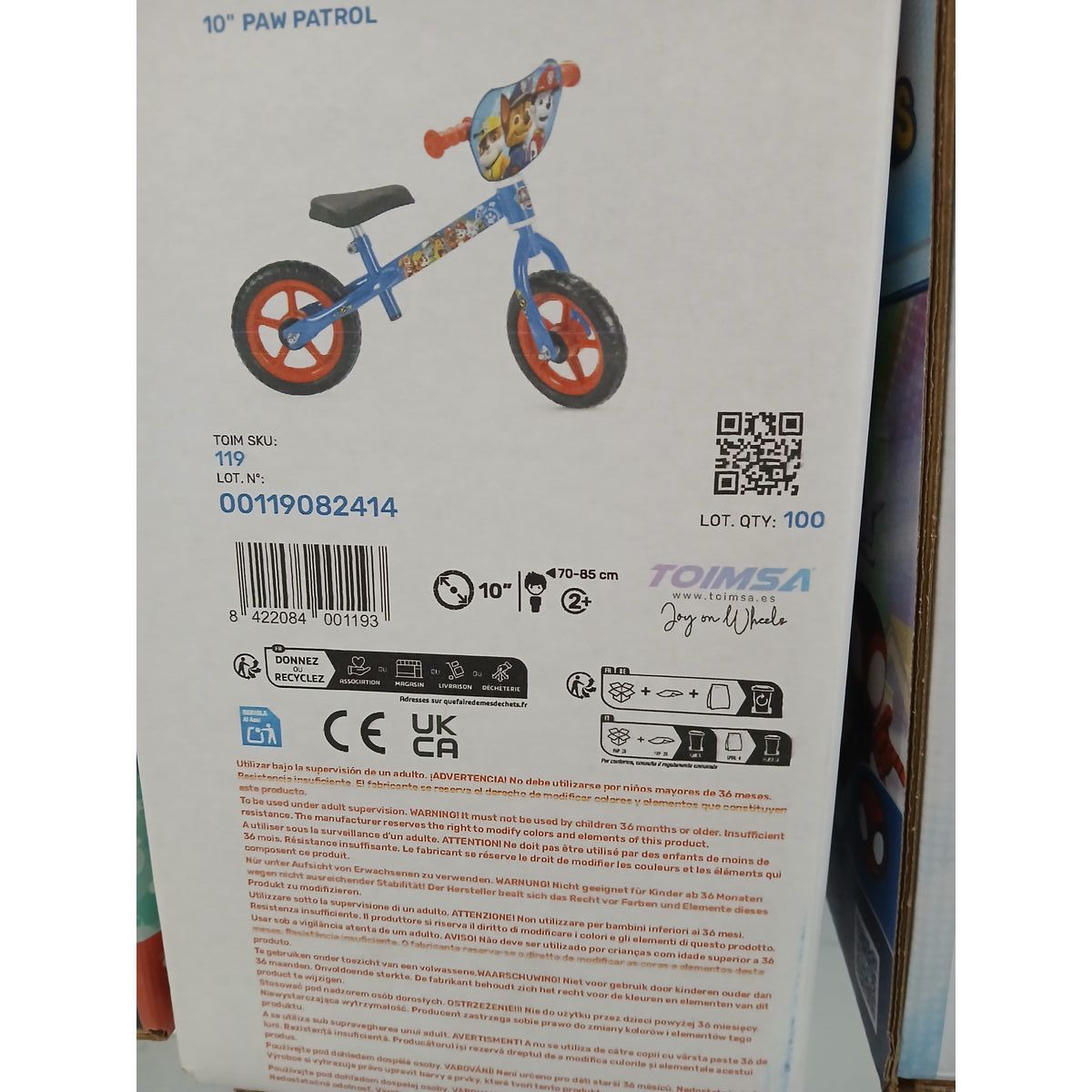 Children’s Bike The Paw Patrol   10″