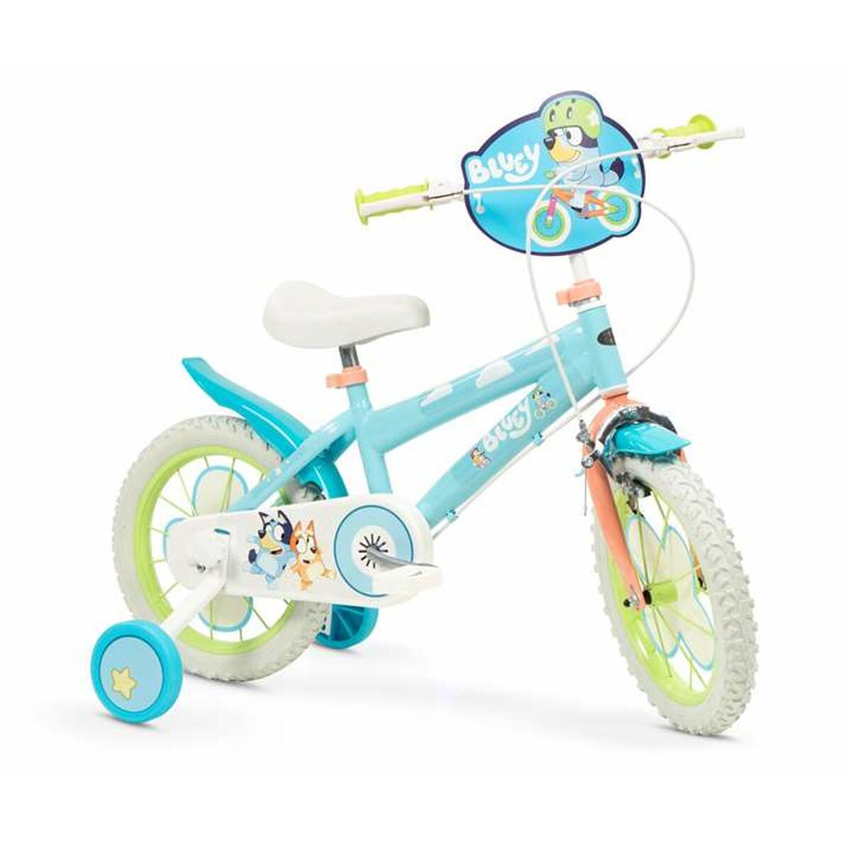 Children’s Bike Bluey 14″ Blue Green