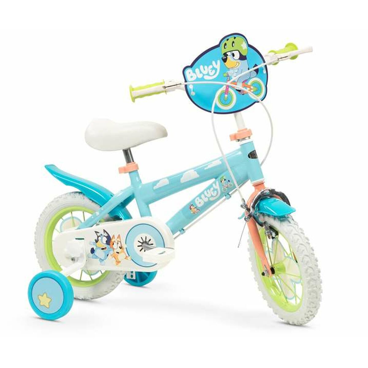 Children’s Bike Bluey 12″ Blue Green