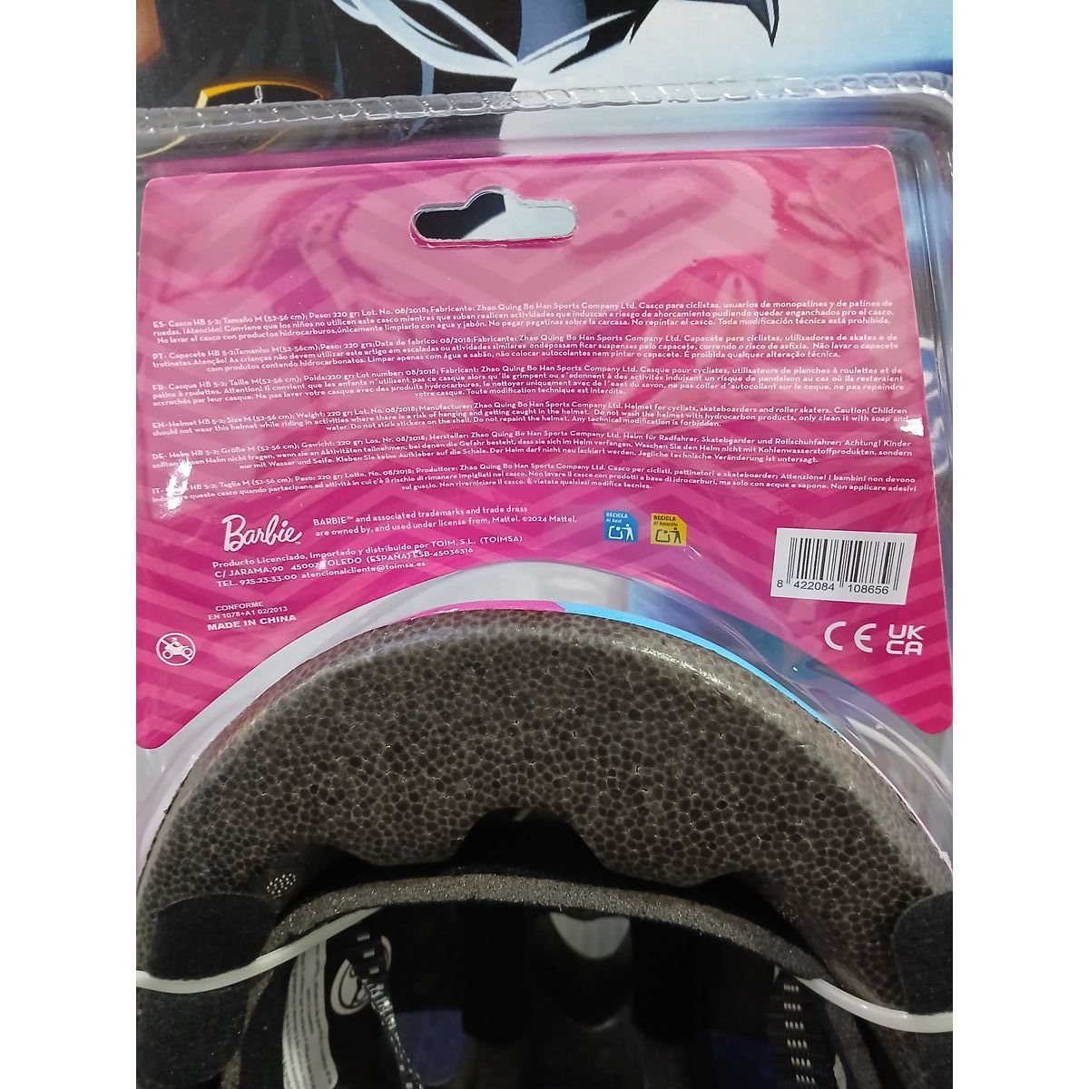 Children’s Cycling Helmet Barbie Barbie Pink 52-56 cm