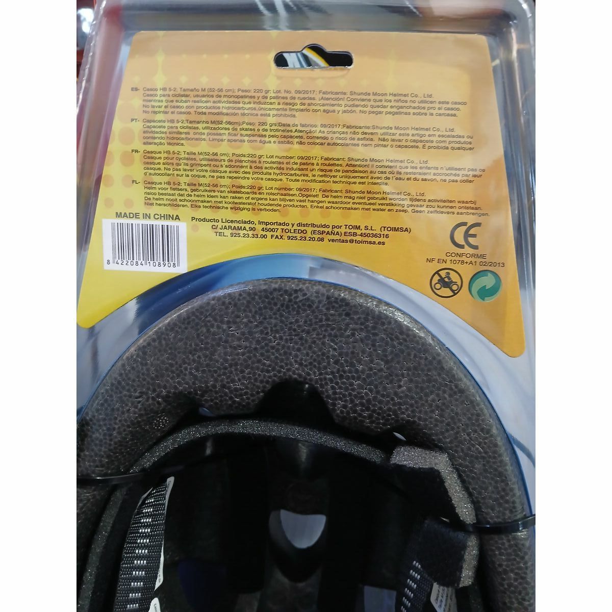 Baby Helmet Toimsa TOI10890 Blue Multicolour