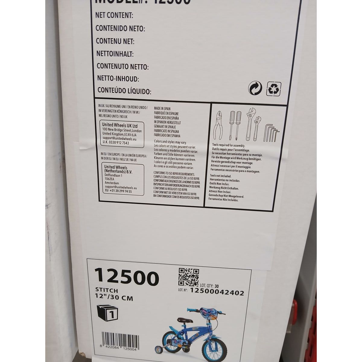 Children’s Bike Toimsa Stitch Blue