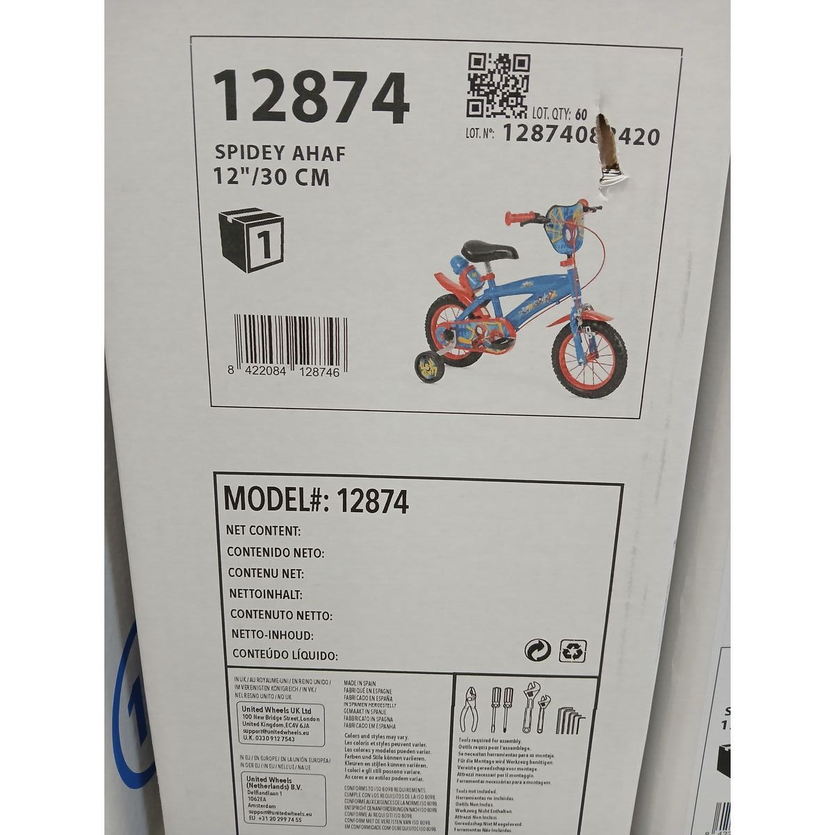 Children’s Bike Spidey 12″