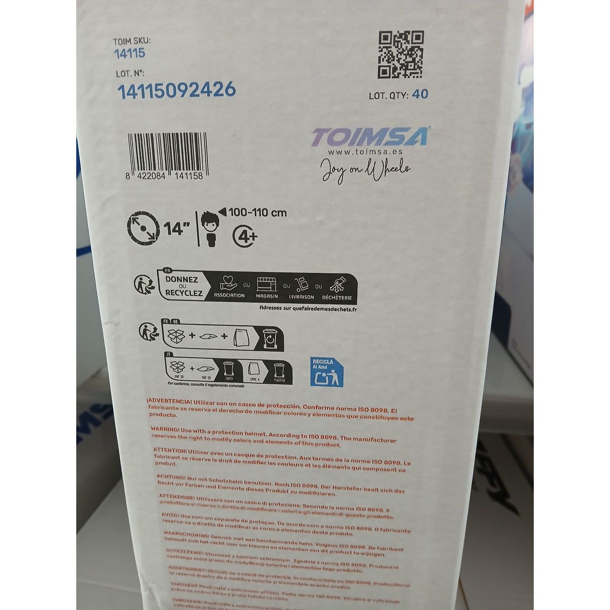 Bicycle Blue Ice Toimsa   14″ Blue Black