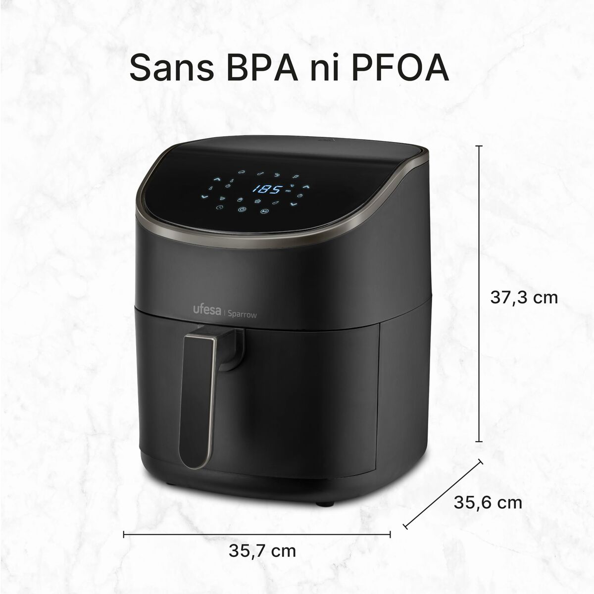 Air Fryer UFESA SPARROW Black 6 L