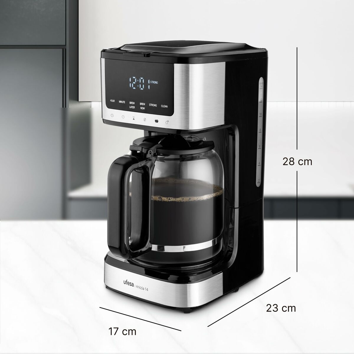Drip Coffee Machine UFESA 71606101 Black