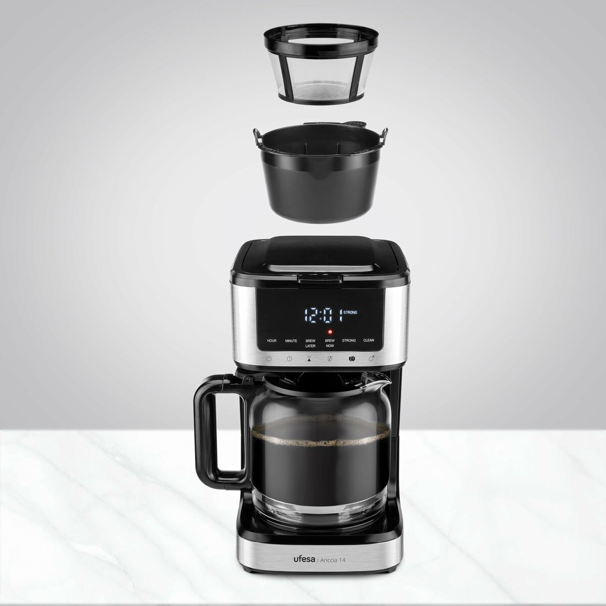 Drip Coffee Machine UFESA 71606101 Black