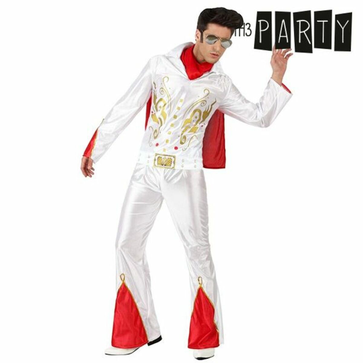 Costume for Adults Th3 Party White (4 Pieces) Costume for Adults Th3 Party White (4 Pieces)
