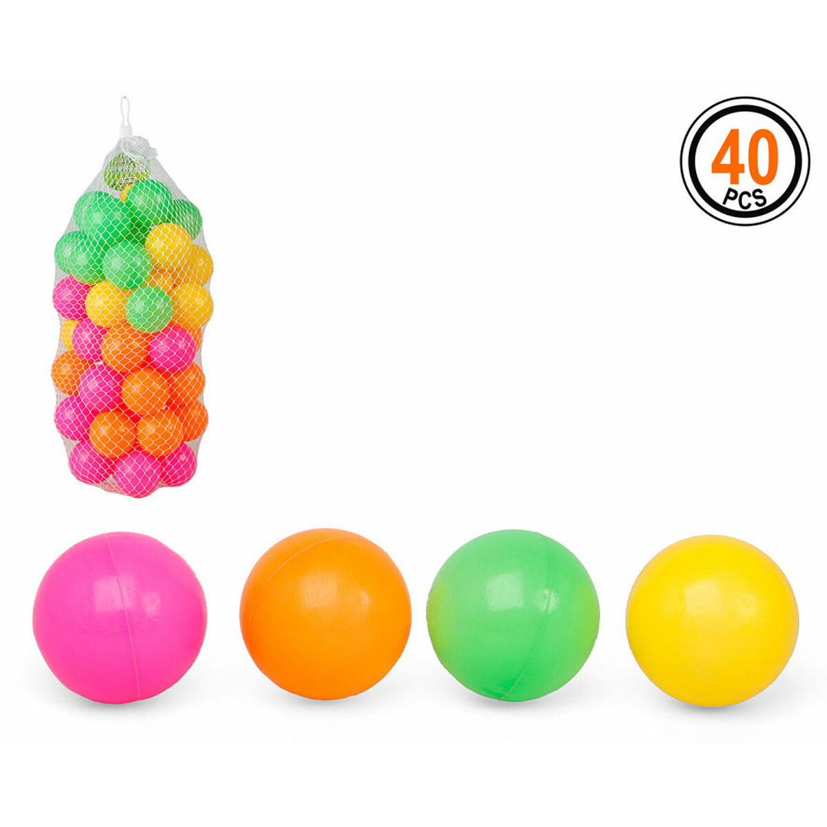 Coloured Balls for Children’s Play Area 115692 (40 uds)