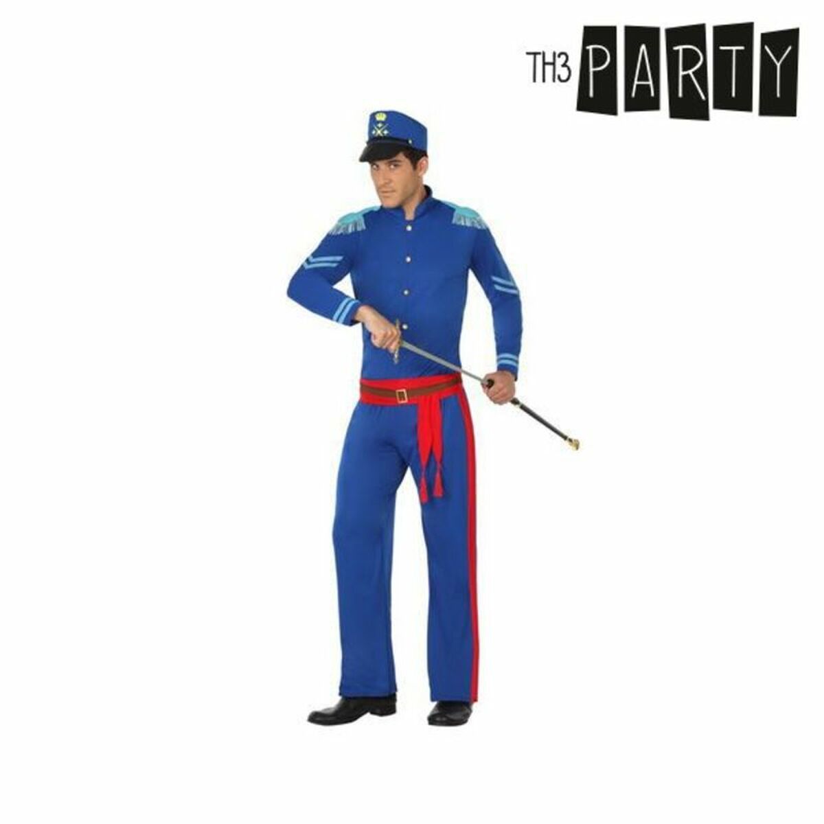 Costume for Adults Th3 Party Blue (4 Pieces) Costume for Adults Th3 Party Blue (4 Pieces)