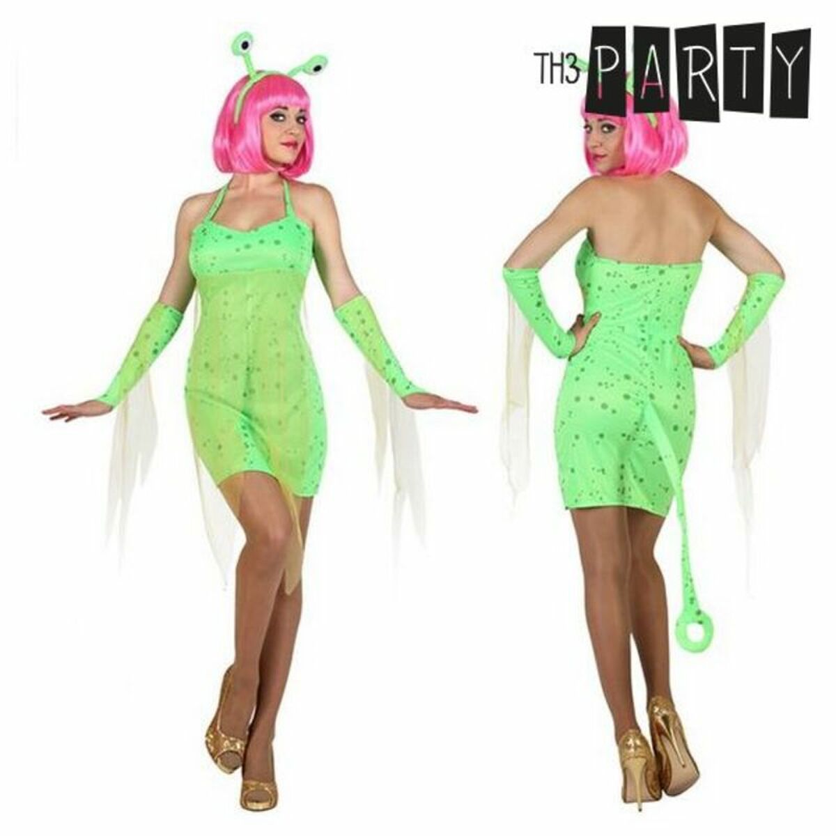 Costume for Adults Th3 Party Green Costume for Adults Th3 Party Green