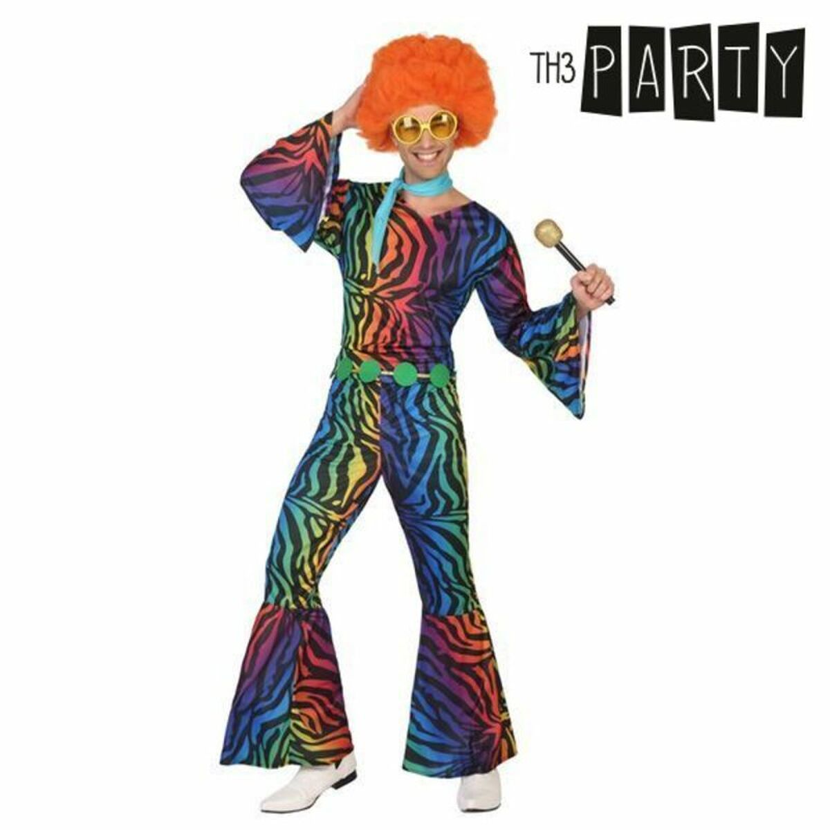 Costume for Adults Th3 Party Multicolour (3 Pieces) Costume for Adults Th3 Party Multicolour (3 Pieces)