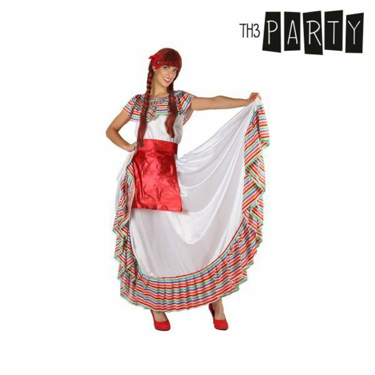 Costume for Adults Th3 Party Multicolour (3 Pieces) (4 Pieces) Costume for Adults Th3 Party Multicolour (3 Pieces) (4 Pieces)