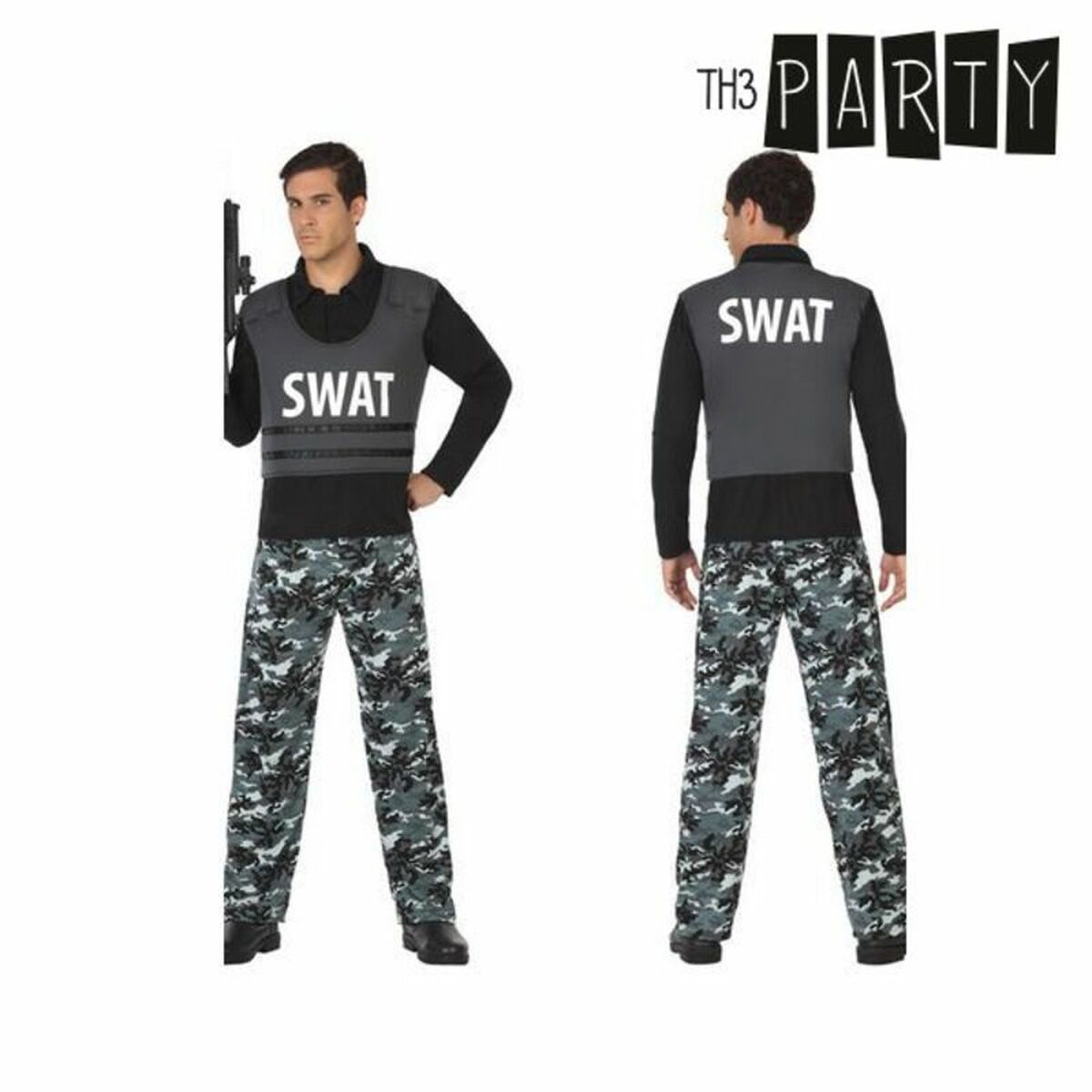 Costume for Adults Swat Police Officer Costume for Adults Swat Police Officer