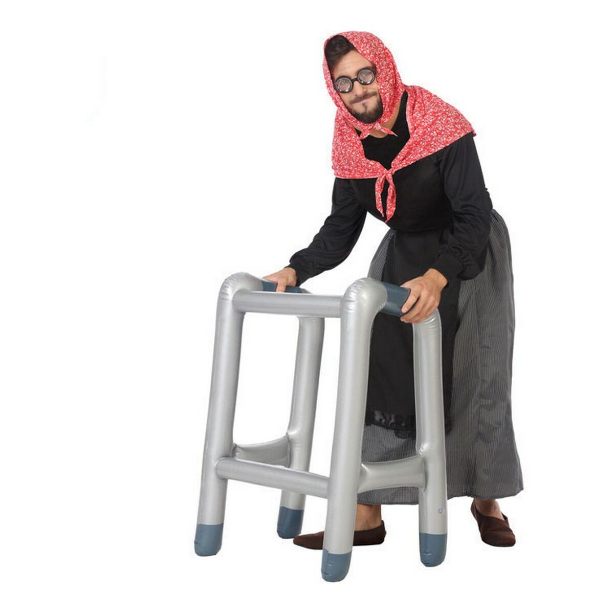 Wheeled walking frame Grey Inflatable Wheeled walking frame Grey Inflatable